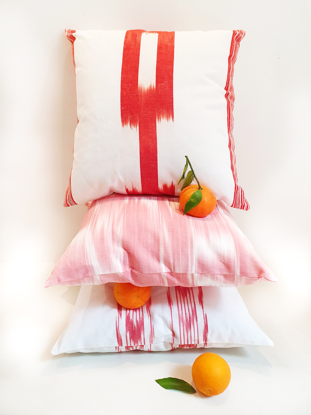 Cojin tela Mallorquina ikat 197 Rojo - Imagen 2