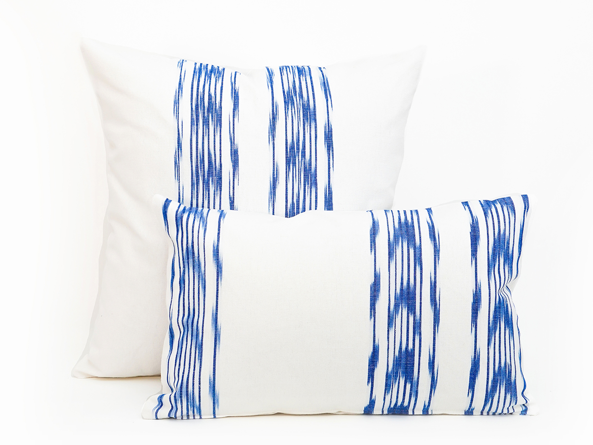 Coixí ikat 235 Blau - Imatge 2