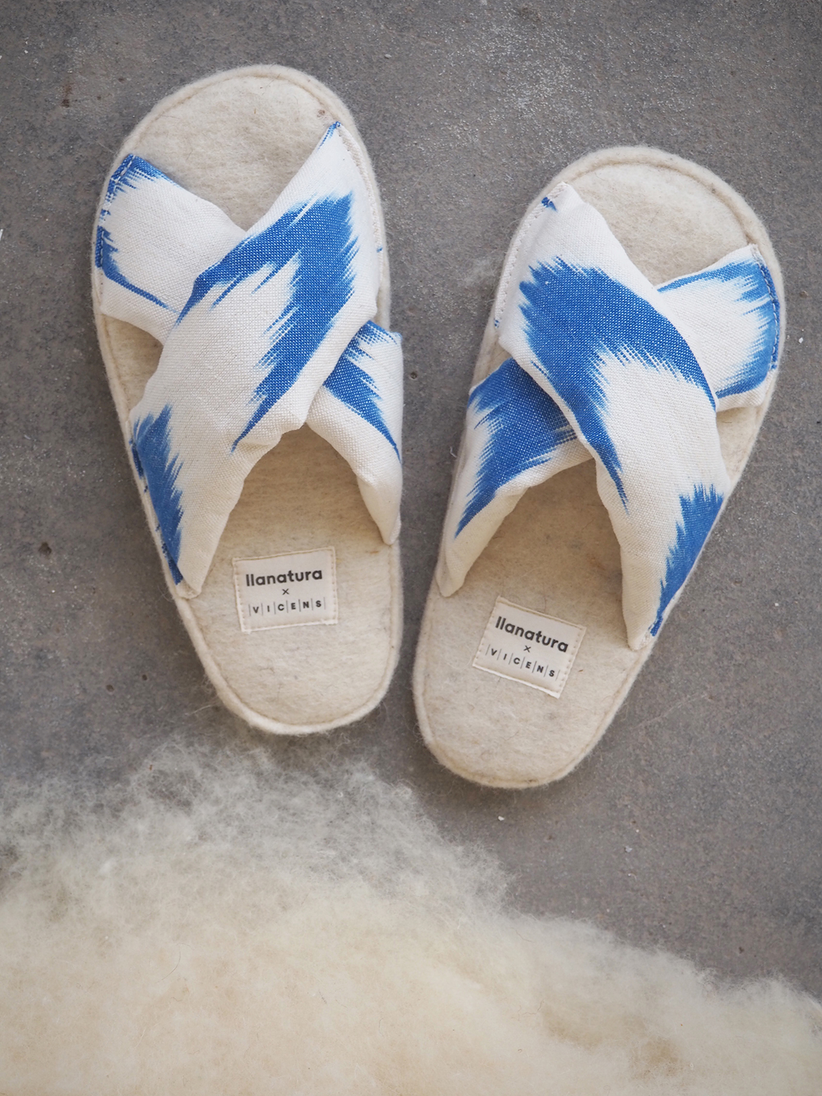 Zapatillas BAO tela Mallorquina Azul - Imagen 3