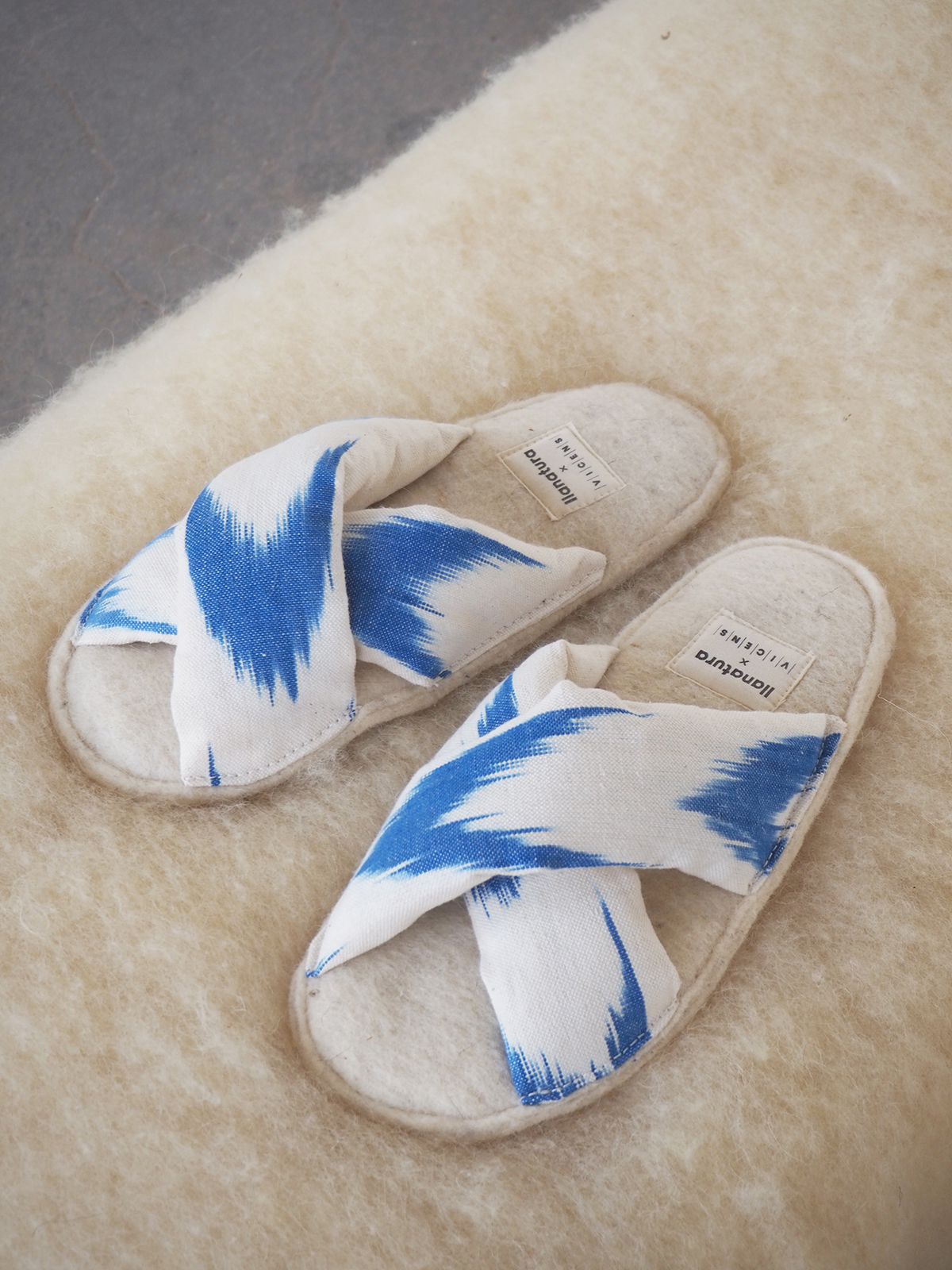 Zapatillas BAO tela Mallorquina Azul - Imagen 2