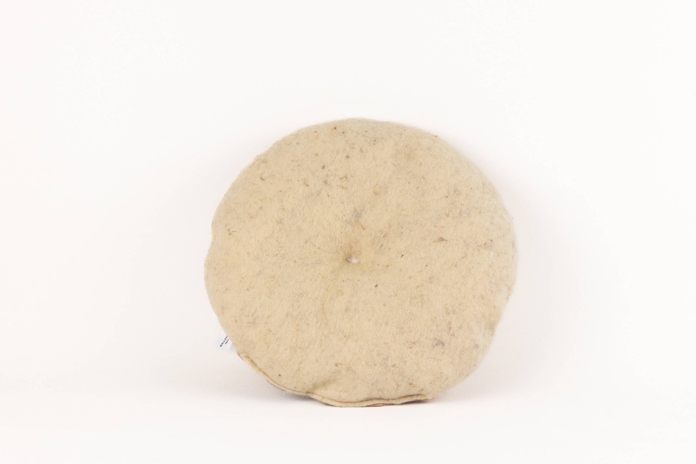 Cojin redondo Llanatura tela Mallorquina 61 negro - Imagen 3