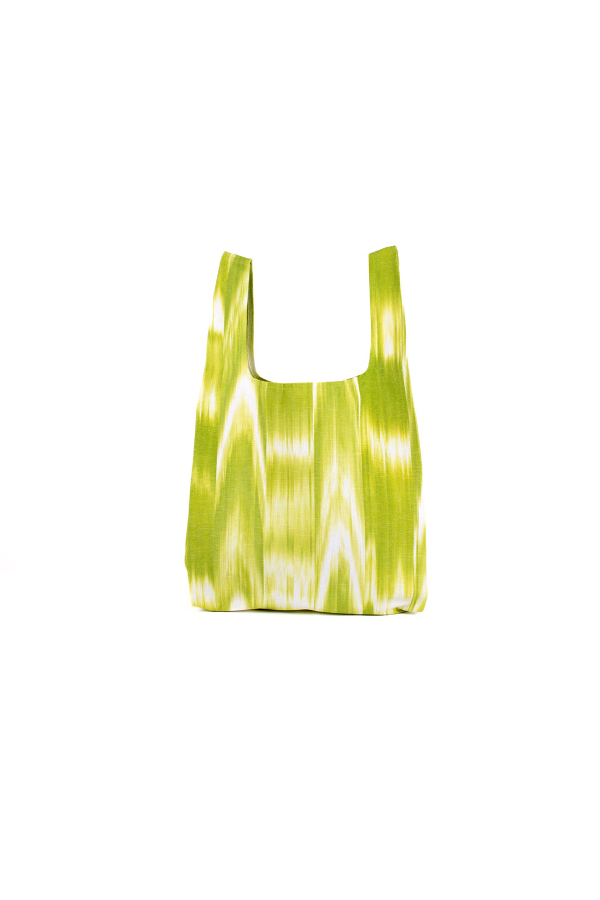 Einkaufstasche aus mallorquinischem Stoff 101 Apfelgrün