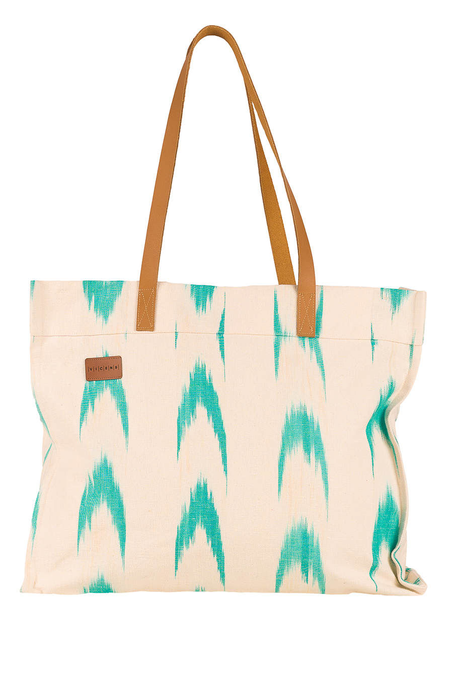 Bolso asas piel tela Mallorquina 61 Turquesa - Imagen 7