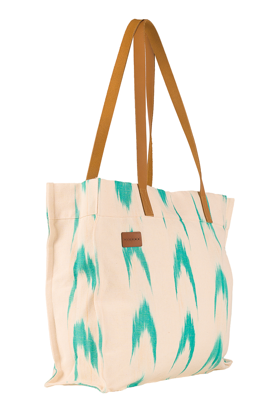 Bolso asas piel tela Mallorquina 61 Turquesa - Imagen 6