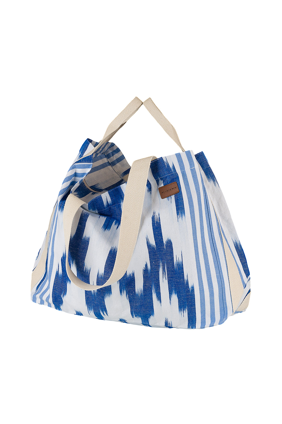 Beach bag tela Mallorquina 236 Azul - Imagen 3
