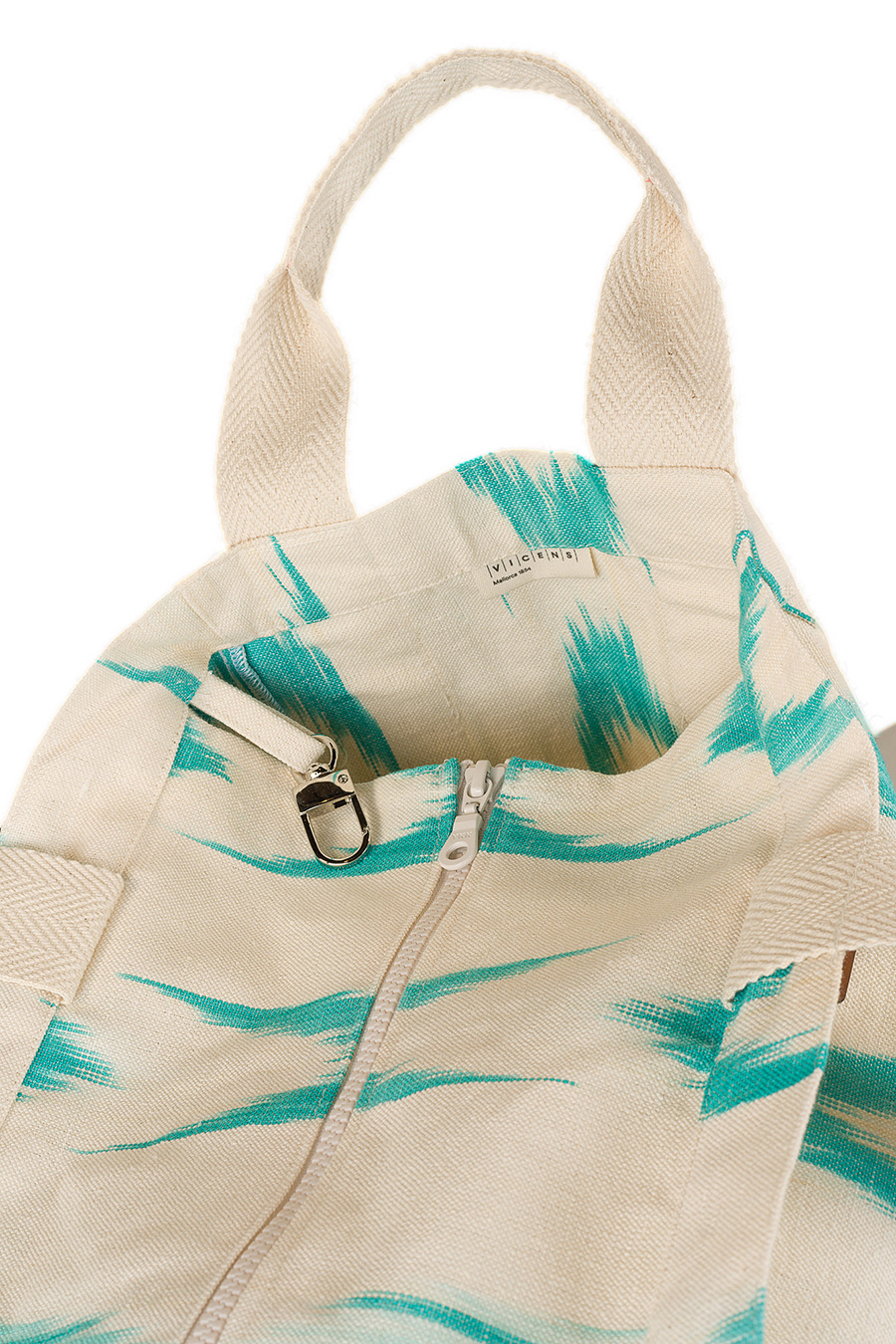 Beach bag tela Mallorquina 61 Turquesa - Imagen 3