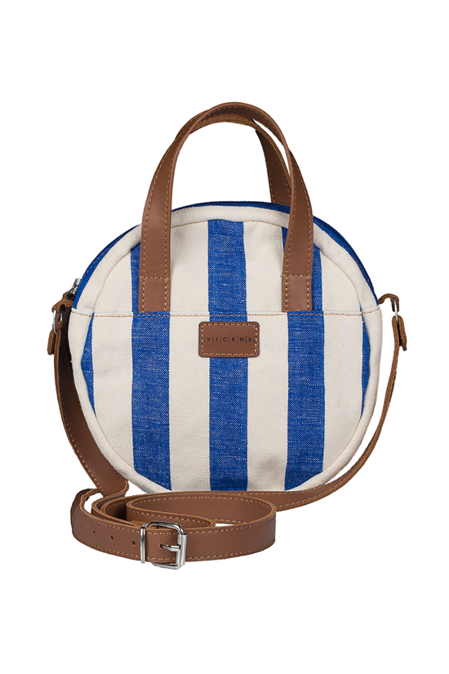 Round bag stripes fabric 106 Blue - Image 2