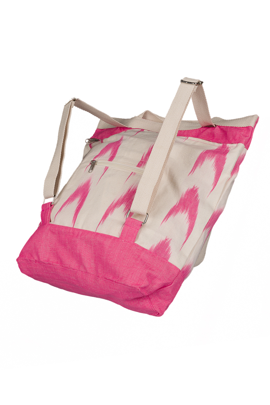 Bolsa Mochila tela Mallorquina 61 Rosa fucsia - Imagen 5