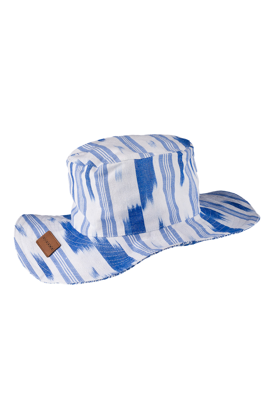 Mallorcan fabric hat 103 Blue - Image 2