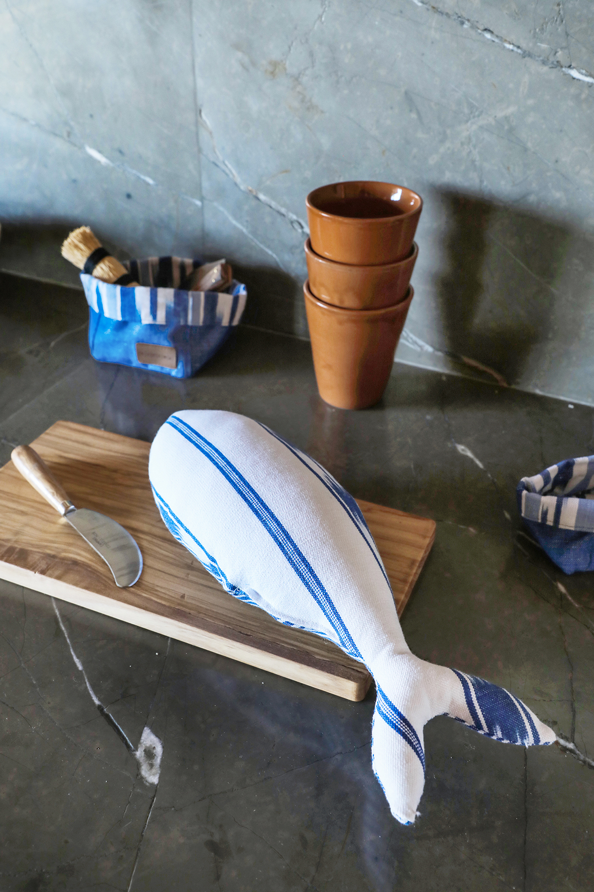 Cesta de tela Mallorquina 109 Azul - Imagen 2