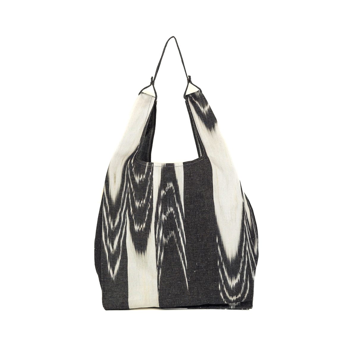 Bolso shopper tela Mallorquina 124 negro Teixits Vicens