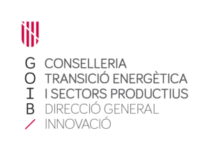 Logo del Govern Balear, Conselleria de Transició Energètica, colaborador de Teixits Vicens