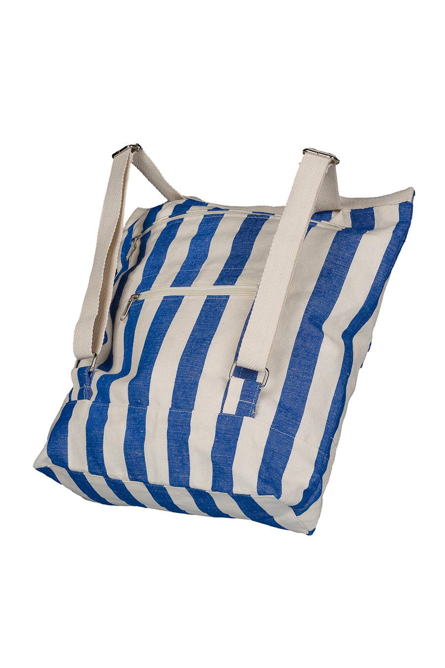 Bag backpack Mallorcan fabric 106 Blue - Image 3