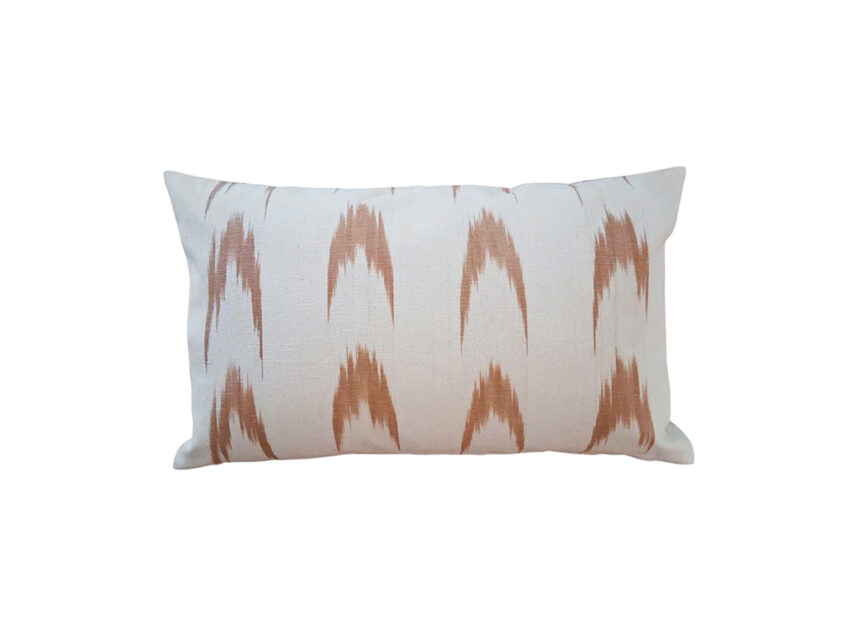 Mallorcan fabric Ikat cushion 61 Toasted - Image 2