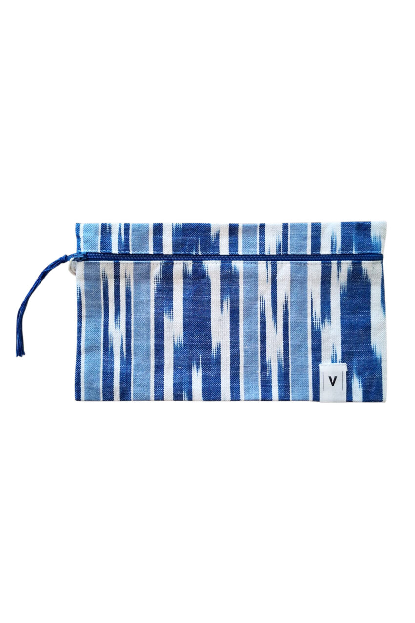 Mallorcan fabric pencil case 109 Blue