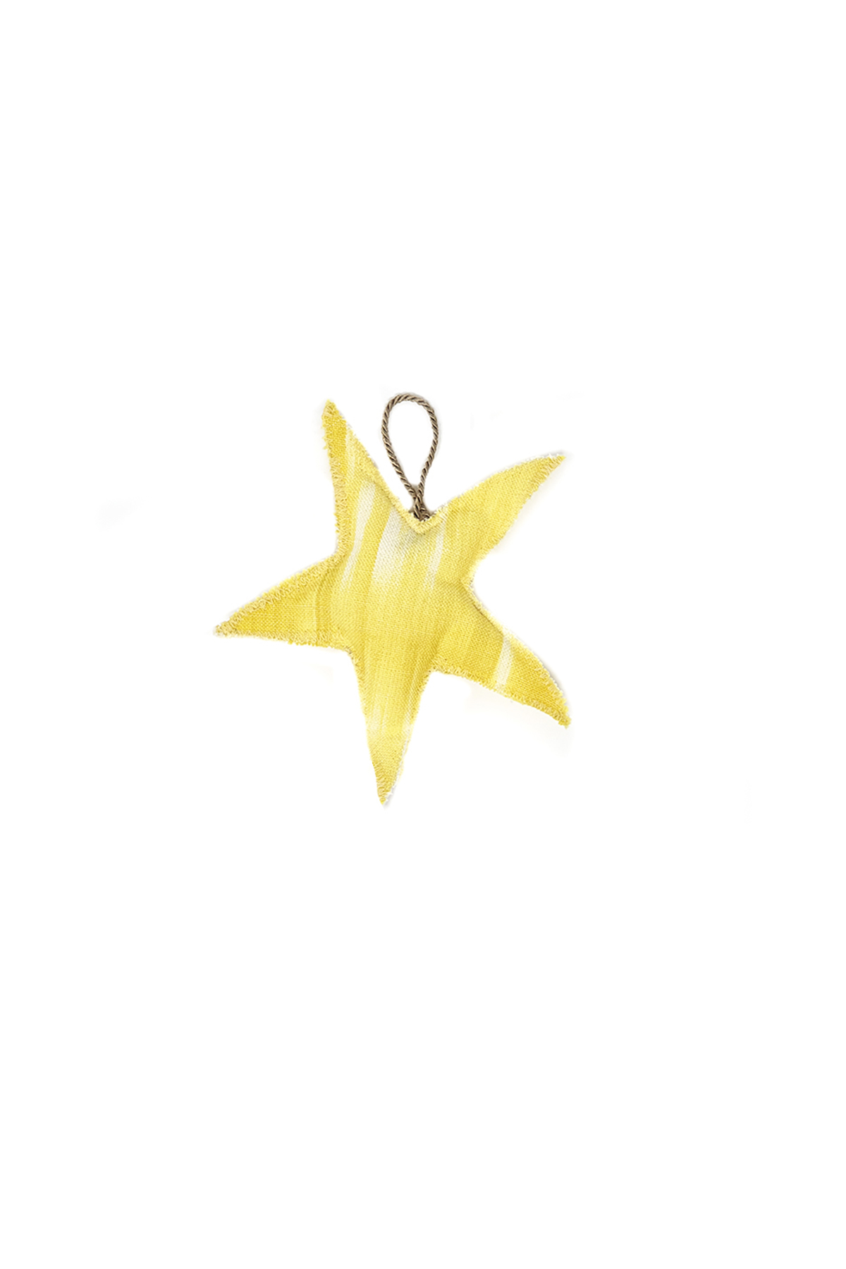 Yellow Ikat Star Garland