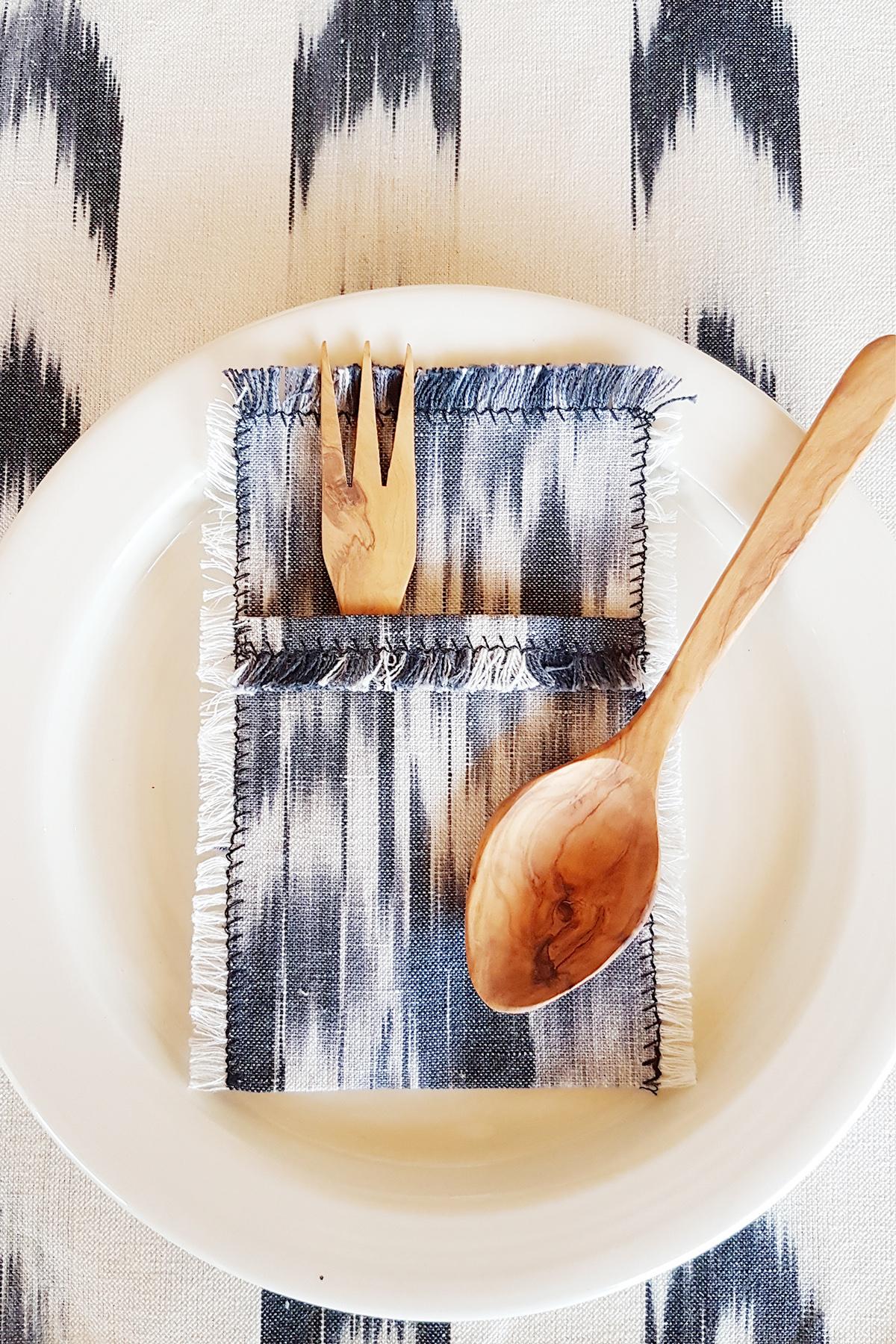 Besteckhalter Stoff 107 schwartz