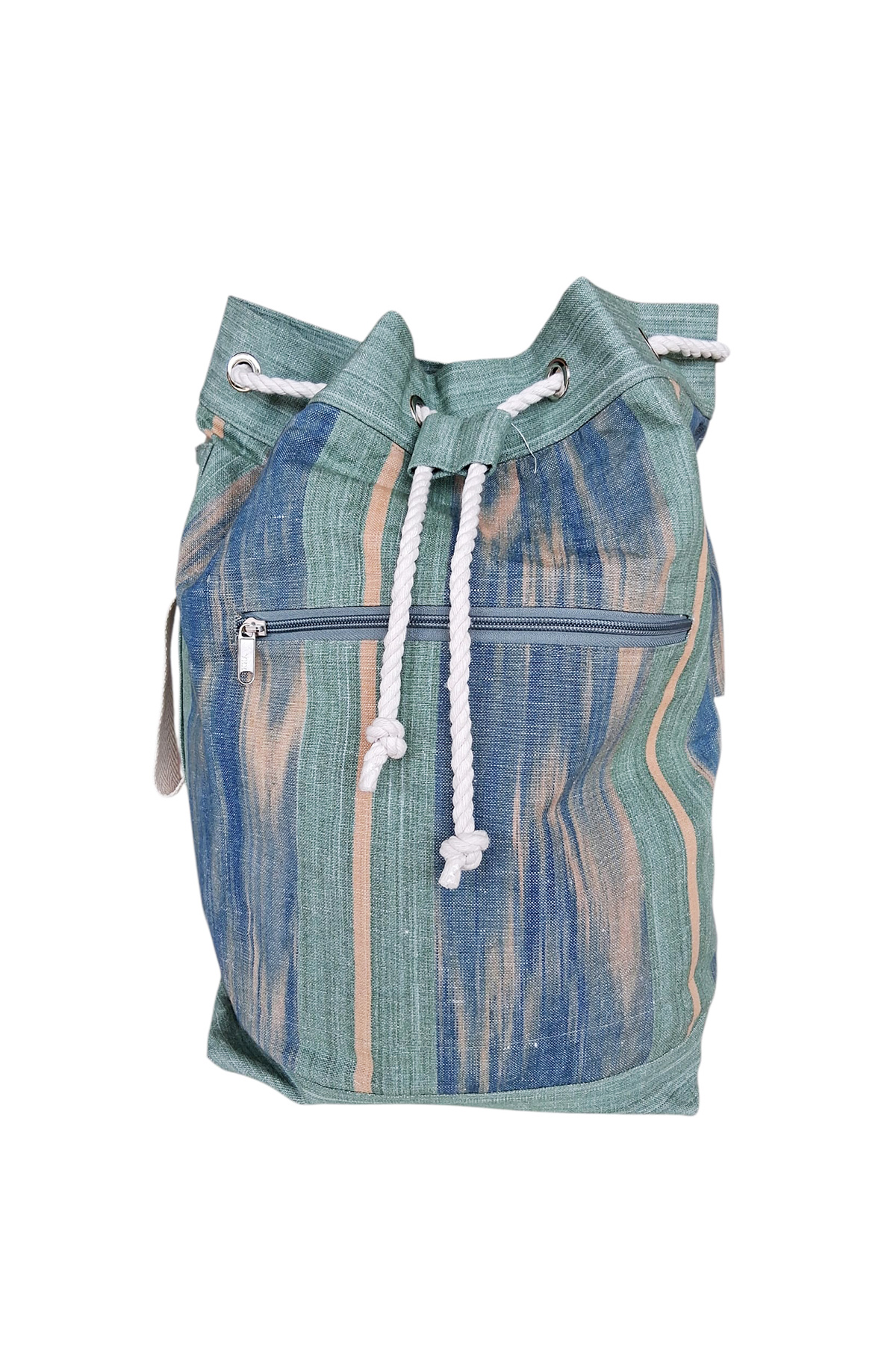 Mallorcan fabric duffel bag 114 Green Olive