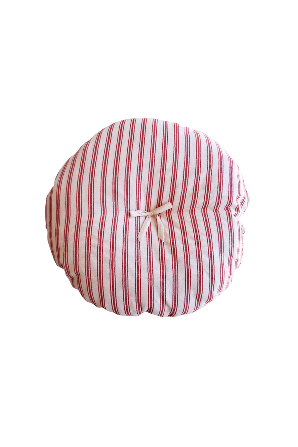 Rundes streifen Kissen 011 Rot