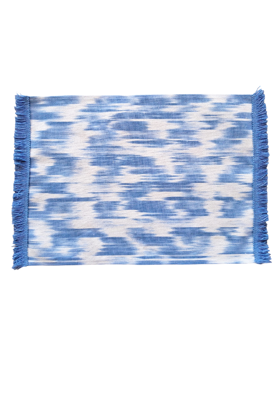 Tableset Mallorquina fabric fringe 107 Pale blue