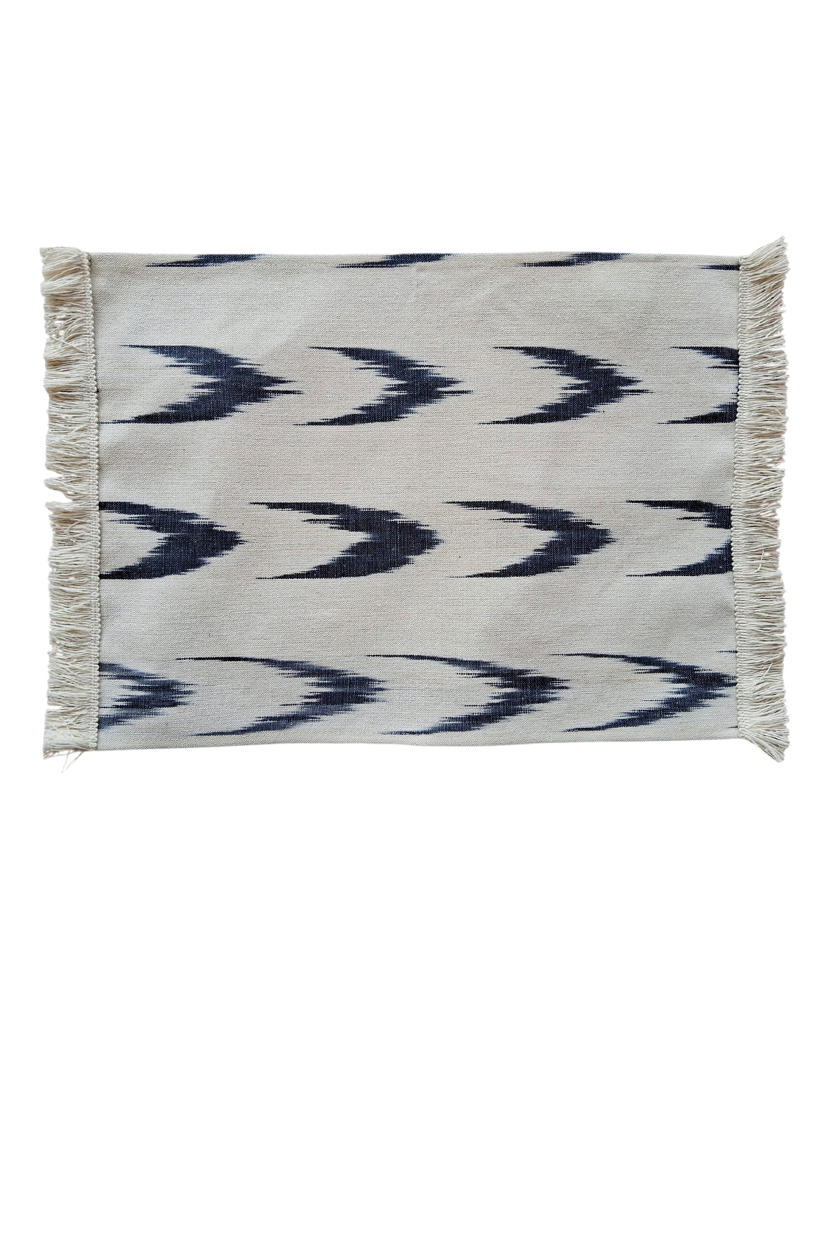 Tableset Mallorquina fabric fringe 61 Black