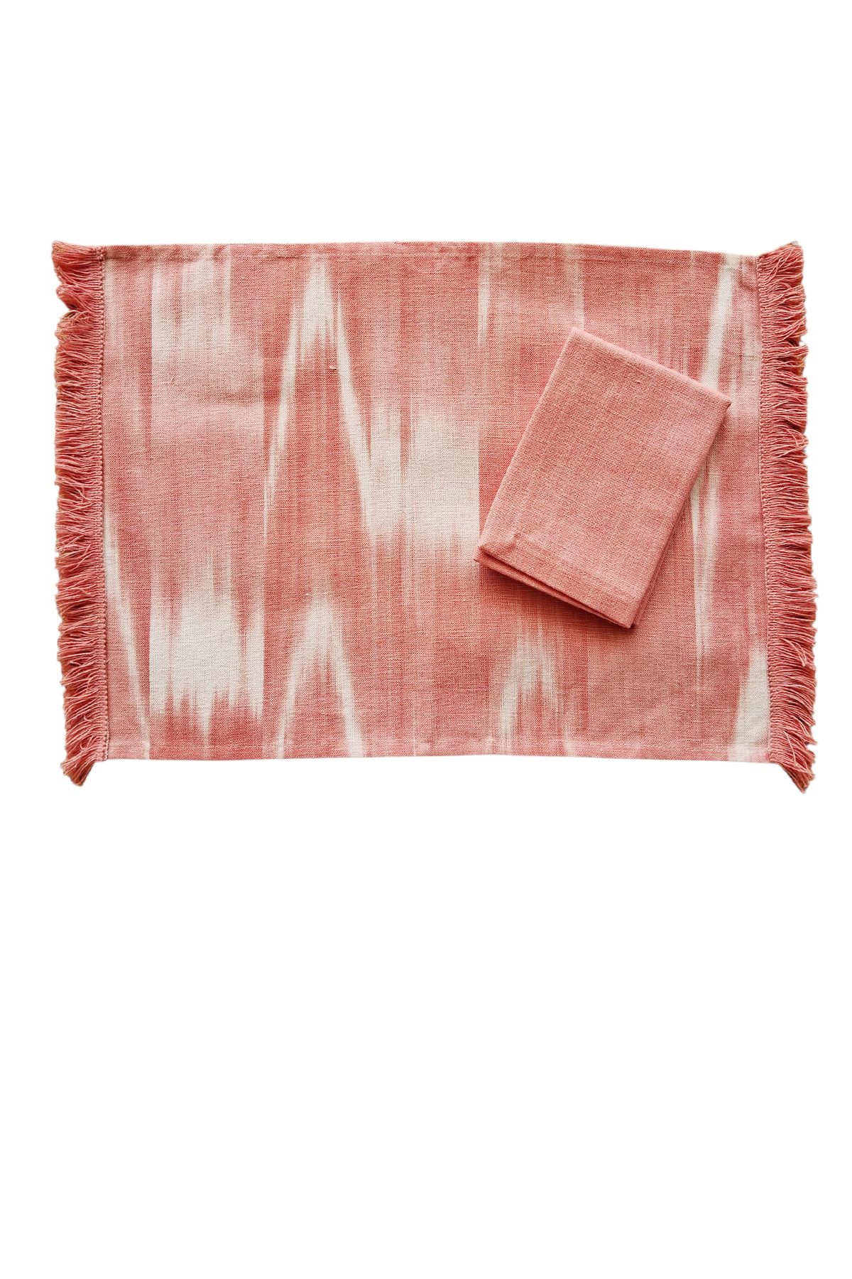 Tableset Mallorquina fabric fringe 101 Pink - Image 2