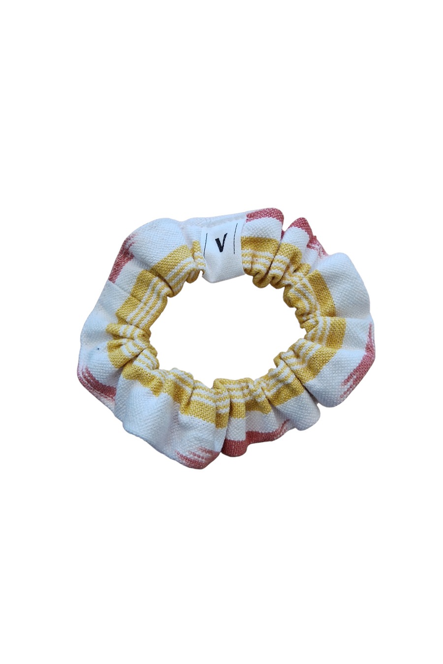 SCRUNCHIE MALLORCAN FABRIC 103 AMARILLO BURDEOS