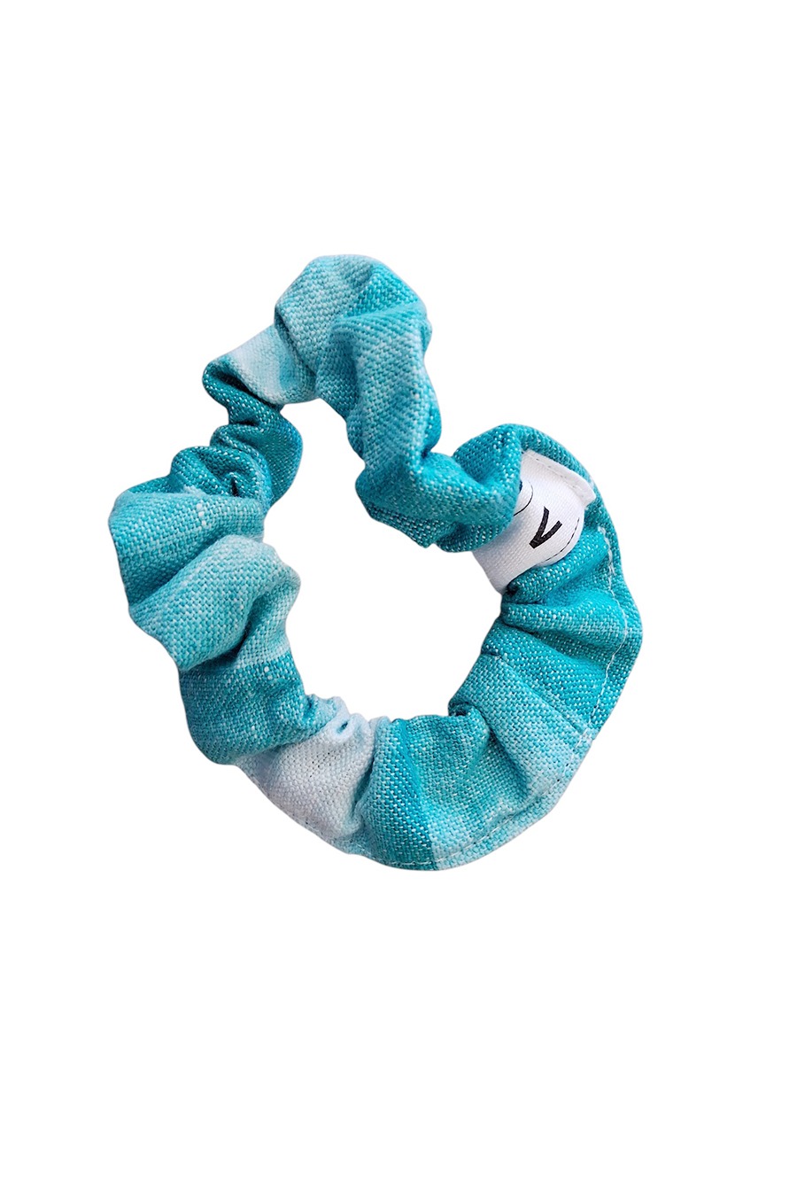 SCRUNCHIE MALLORCAN FABRIC 101 TURQUOISE