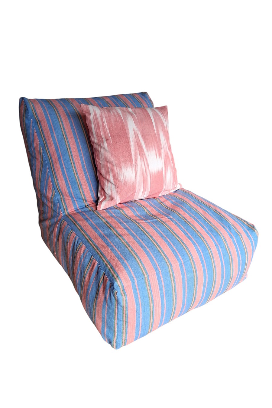 Modular armchair pouf 228 pale blue pink