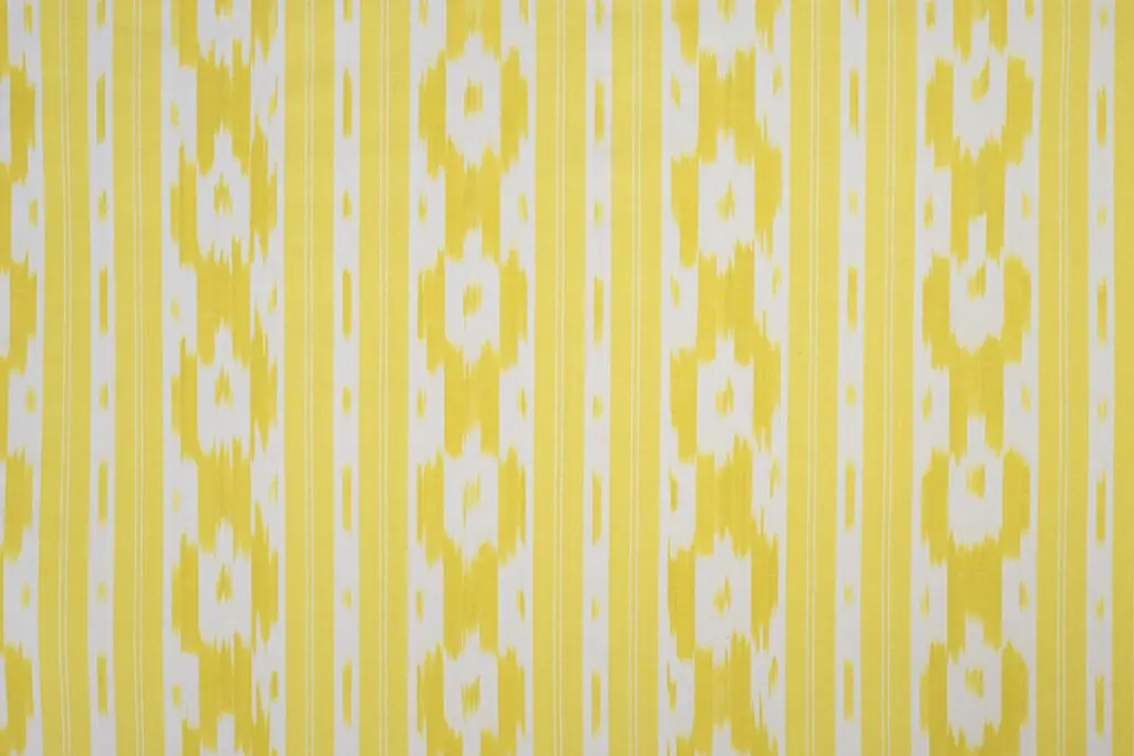 Tela mallorquina modelo 104 en color amarillo limón de Teixits Vicens