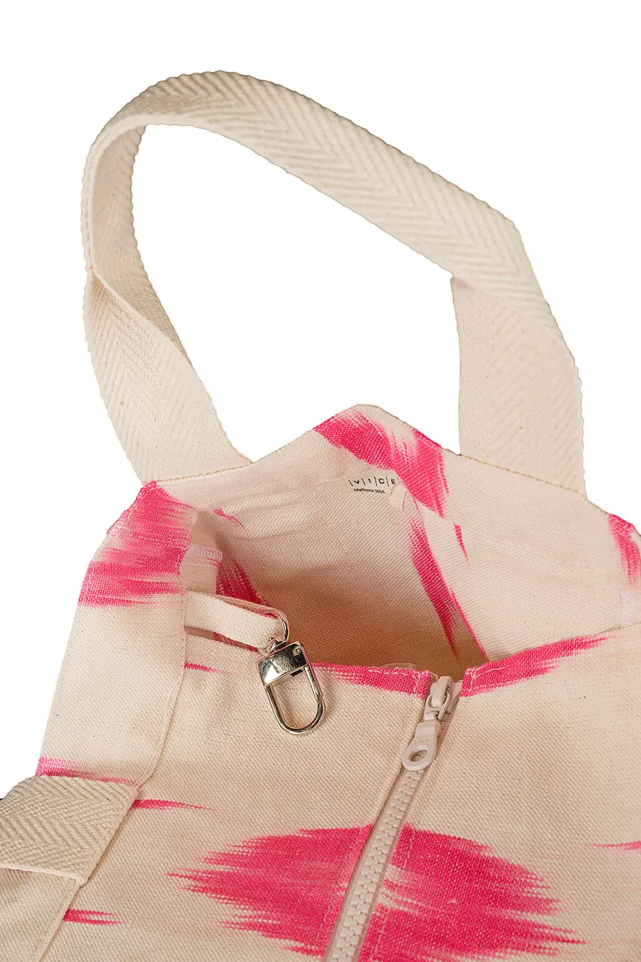 Beach bag Mallorcan fabric 61 Pink fuchsia - Image 4