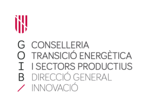 Logo del Govern Balear, Conselleria de Transició Energètica, colaborador de Teixits Vicens