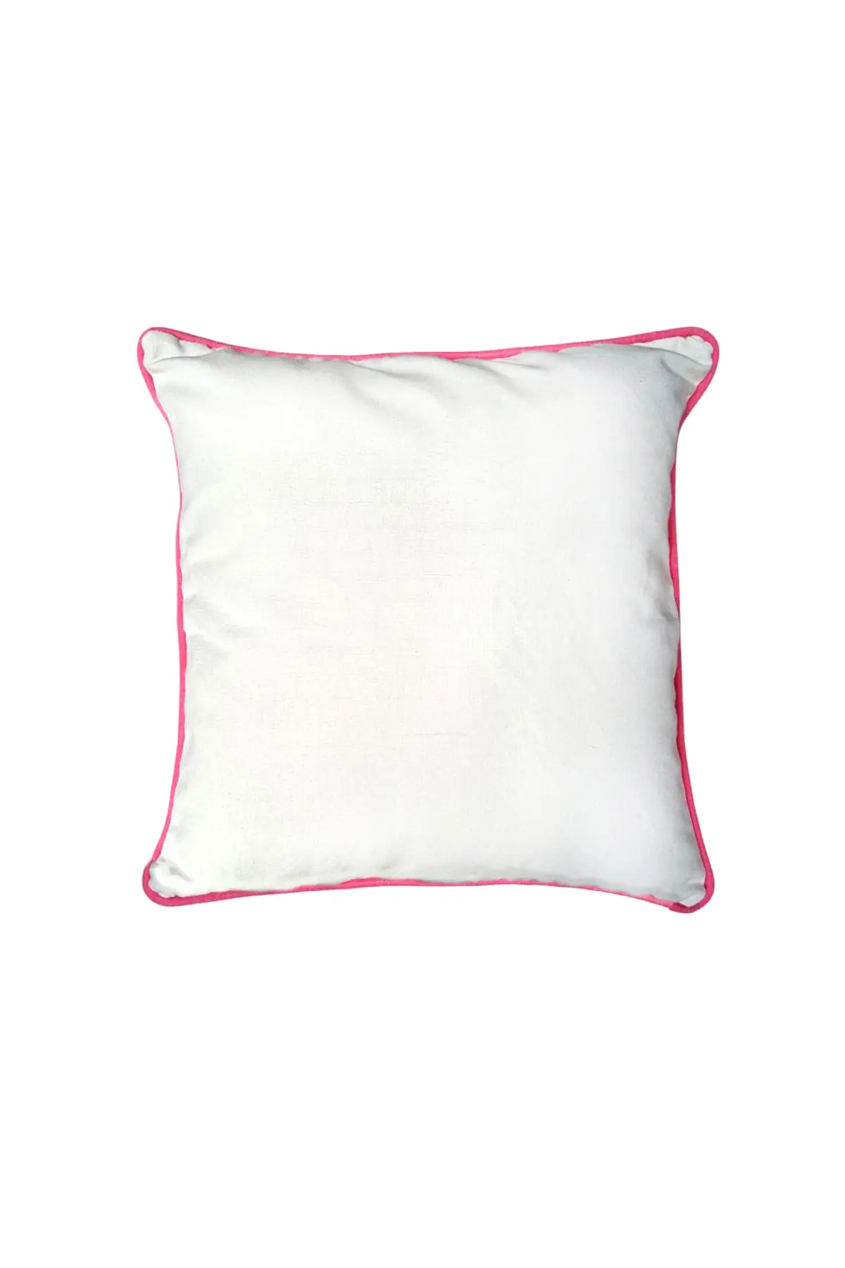 Coixí cru amb viu Rosa fúcsia