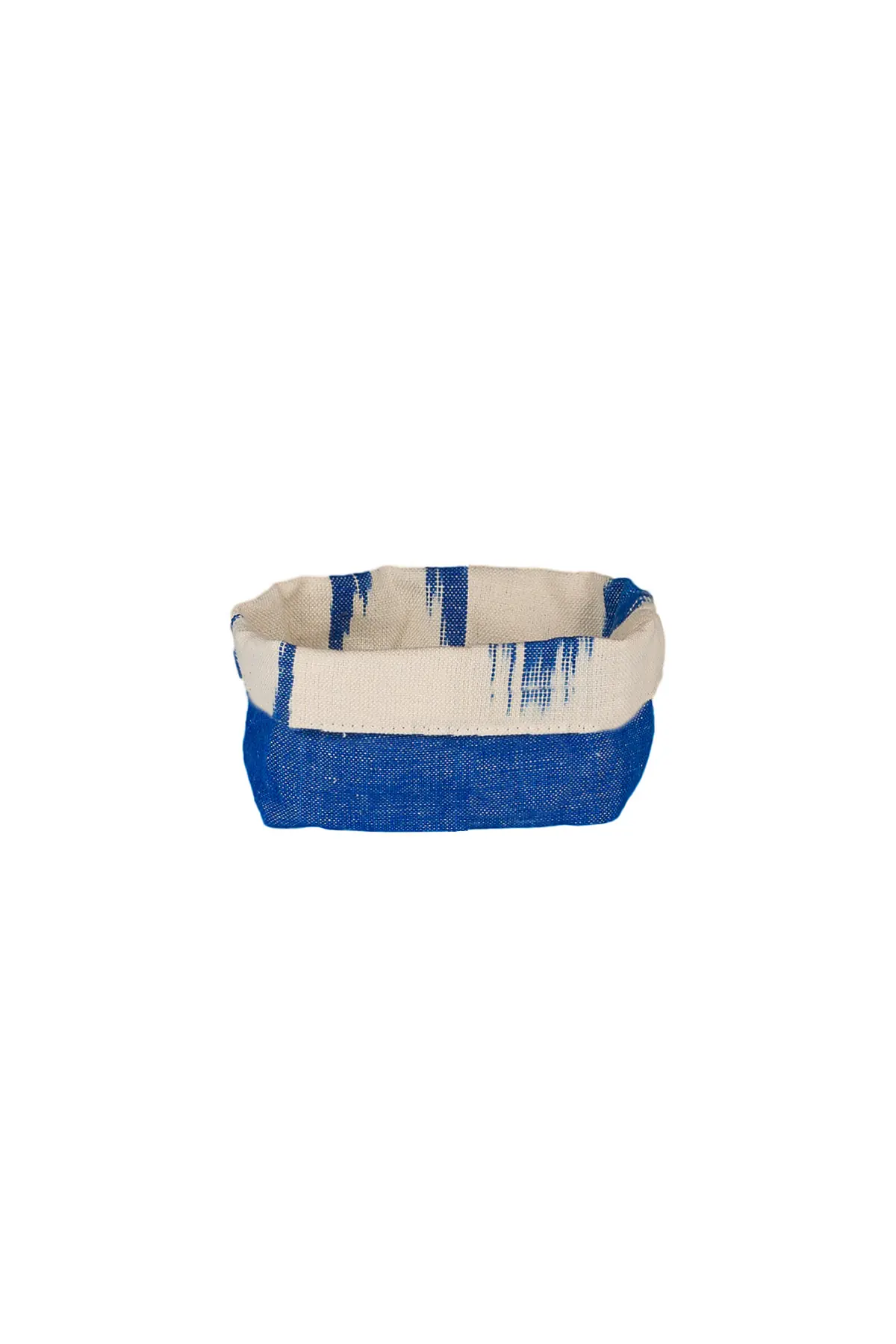 Mallorcan fabric basket ikat 61 Blue